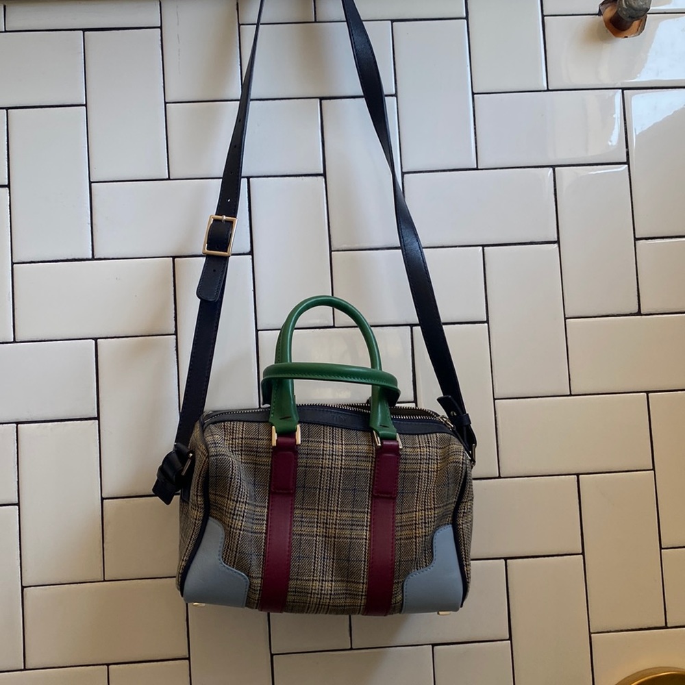 Tibi plaid multi-color small bag